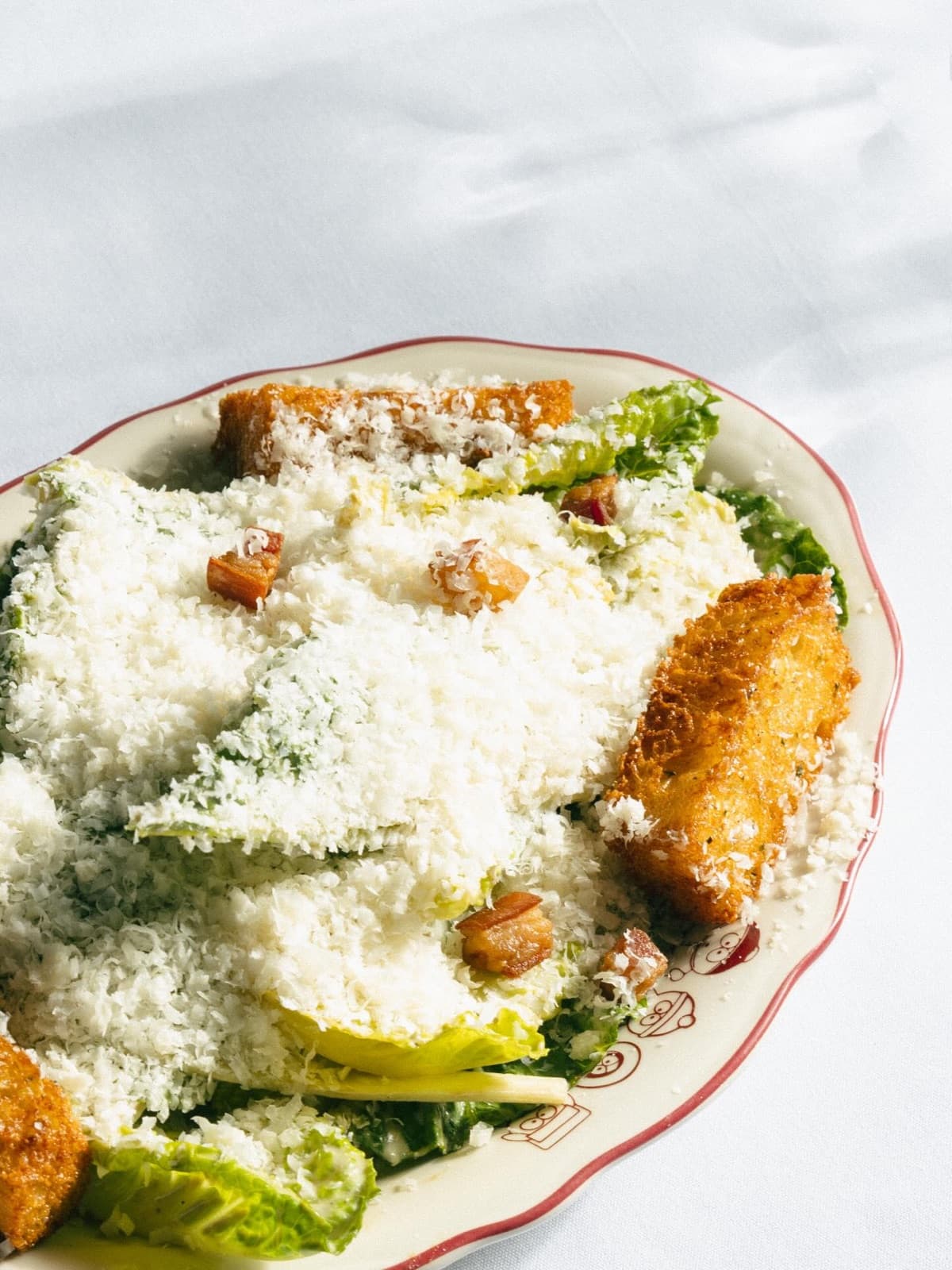 Marmo Caesar salad with lamb bacon